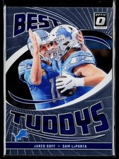 2024 Donruss Optic #11 Jared Goff / Sam LaPorta Detroit Lions Best Tuddys