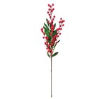 Festive Simulated Flower Berry Branch Perfect for New Year Celebration 60cm