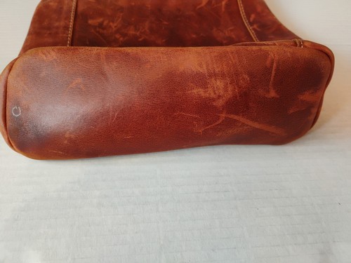 Der Lederhandler Damen Handtasche Umhängetasche Distressed Braun Leder - Bild 4 von 8