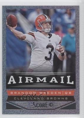 2013 Score Airmail Showcase 20/99 Brandon Weeden #228 1b8