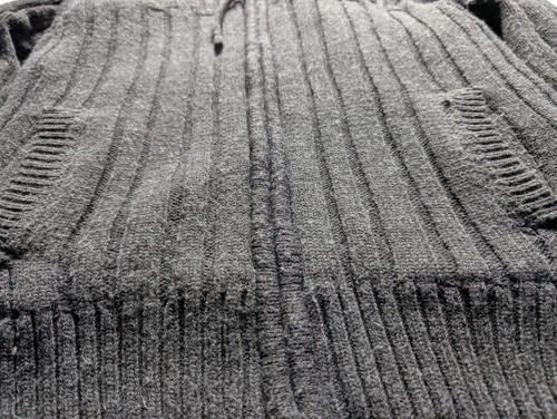 Schott NYC Men’s Hooded Zip Cardigan Fleece Lined Wool Blend Jumper Size L Grey - Picture 3 of 8