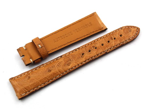 Cinturino Jaeger Le-Coultre Reverso Vero Struzzo Miele 19/16mm Accessori Ricambi - Picture 3 of 5