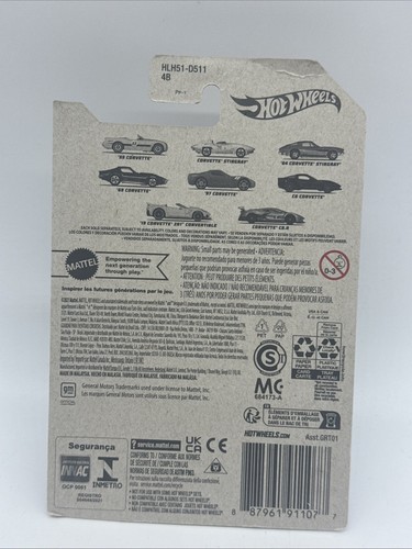 Hot Wheels Corvette 70th Series '64 Stingray 3/8☀ 2023 azul ☀ exclusivo de Walmart - Imagen 2 de 2