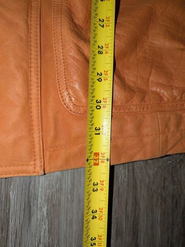 Vintage Adventure Bound Worldwide Trading Rust Leather Women's Jacket Small Zip - Picture 8 of 24