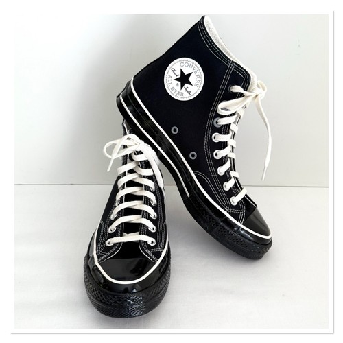 Sneakers alte CONVERSE Chuck 70 doppia toppa nero/egret taglia 9 - Foto 6 di 9
