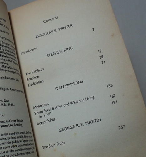 Dark Visions by Stephen King, Dan Simmons, George R R Martin - 1990 - Picture 3 of 3