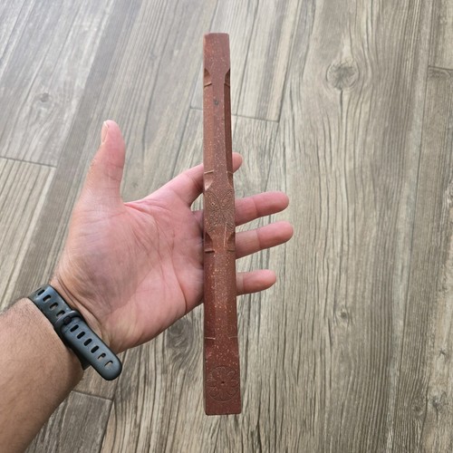 Antique Indian Native American Carved Catlinite Stone Smoking Pipe Stem 11" - Picture 9 of 9