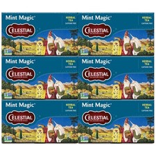Celestial Seasonings Herbal Tea, Mint Magic, Caffeine Free, 20 Tea Bags (Pack of