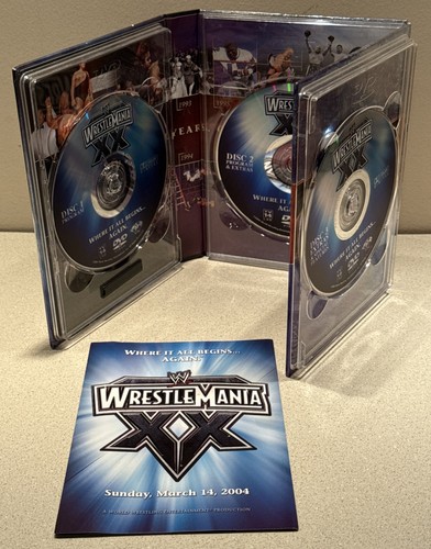 WrestleMania XX DVD w/ Special Features (3 Disc Set, 2004) Complete ~ Excellent - Picture 3 of 4