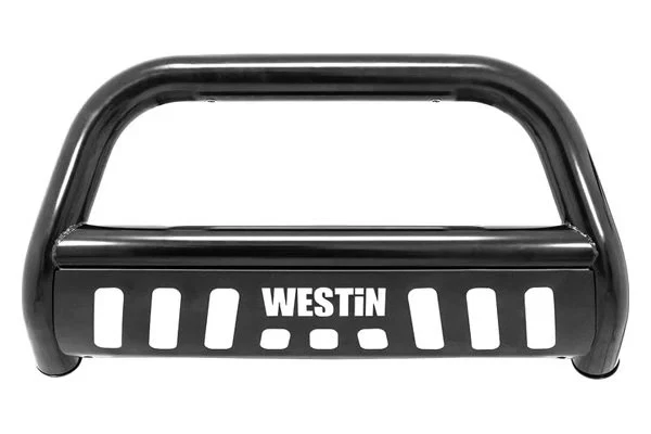 For Chevy Silverado 1500 Classic 07 3" E-Series Black Bull Bar w Skid Plate - Image 2 of 4