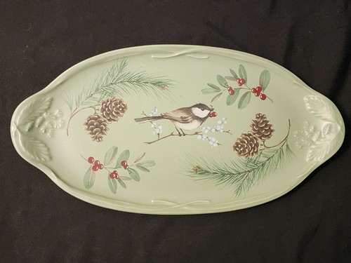 Vintage Pfaltzgraff Winterwood Sage Green Dinnerware Choice Platters Plates Cups - Picture 11 of 32