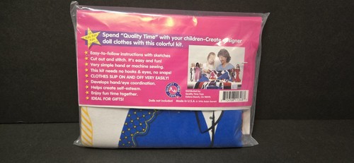 De Colección 1996 Coser y Jugar Glamour Vestidos Coser Muñeca Ropa Tú mismo Patrón de Tela Kit  - Imagen 10 de 14