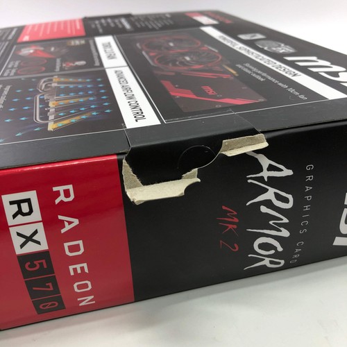 Broken MSI Armor Mk. 2 Radeon RX570 8GB GDDR5 Graphics Card DX12 Load Err - Picture 17 of 18