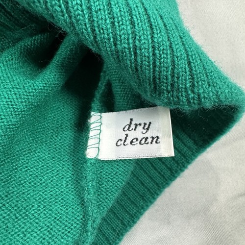 Maglione donna vintage anni 90 Pendleton Teal girocollo 100% lana vergine Petite Large - Foto 8 di 8