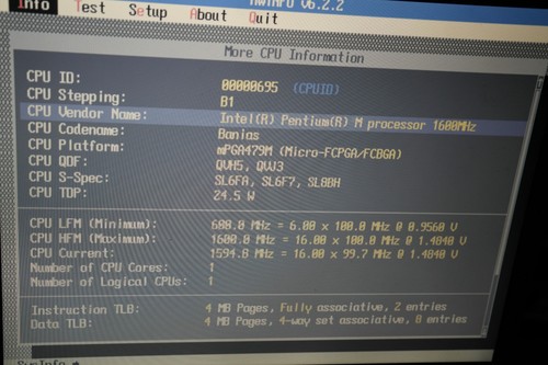 Portátil IBM ThinkPad 2374 Pentium M 1595 Radeon 7500 1 GB 14,1" Windows XP CERTIFICADO DE AUTENTICIDAD - Imagen 12 de 24