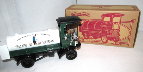 1996 ERTL 1910 Mack Trailer No. 1138 BANK with TULIP FESTIVAL HOLLAND, MI - Picture 1 of 6