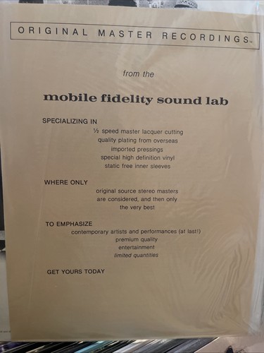 Fleetwood Mac Vinyl LP Original Master Recording MFSL 1-012 1979 SEALED NEW - Picture 12 of 12