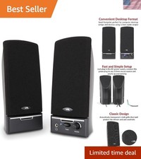 CA-2014 Compact 2.0 Stereo Speakers with Touch Control  Built-in Microphone