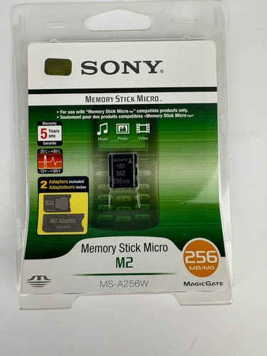 sony memory stick micro m2 256mb New Sealed Ms-a256w - Picture 1 of 4