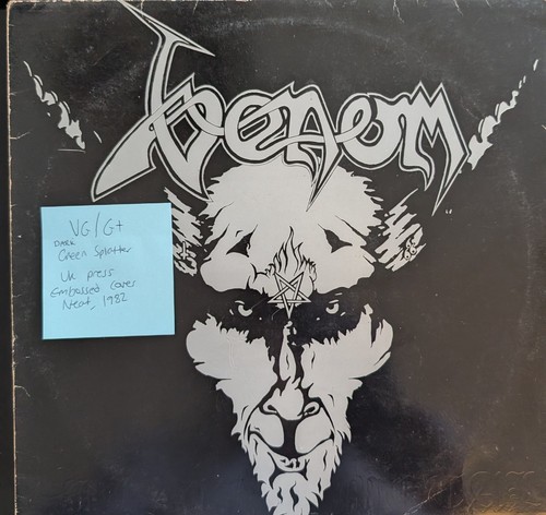 Venom Black Metal Vinyl Schallplatte sehr guter Zustand/G+ gepflegte 1005 1982 brauner Marmor