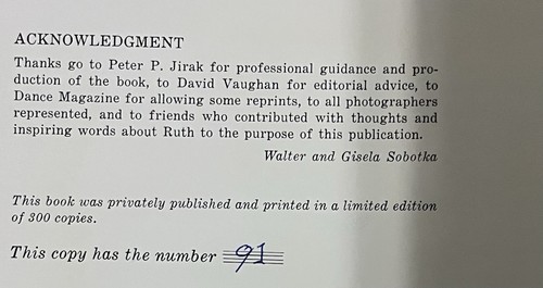 Ruth by Ruth Sobotka (Hardcover, 1968) #91 of 300 2nd wife Kubrik RARE Vintage - Imagen 7 de 10