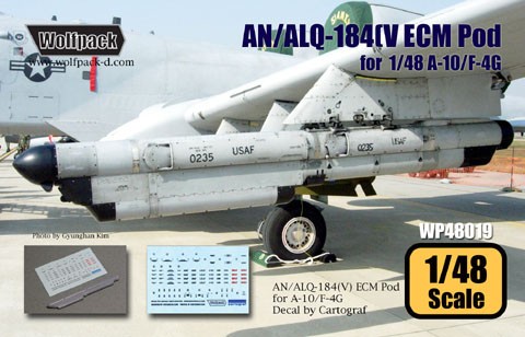 WPD48019 1:48 Wolfpack AN/ALQ-184(V)1 ECM Pod for A-10/F-4G #48019 - Picture 1 of 2