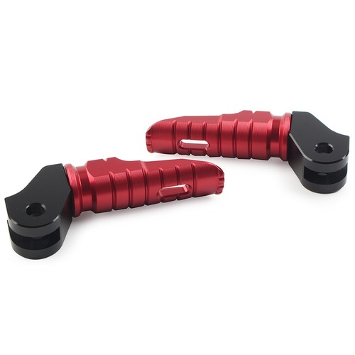 Estriberas delanteras CNC estriberas pedal aluminio para T100 T120 2016-2022 par rojo - Imagen 6 de 6