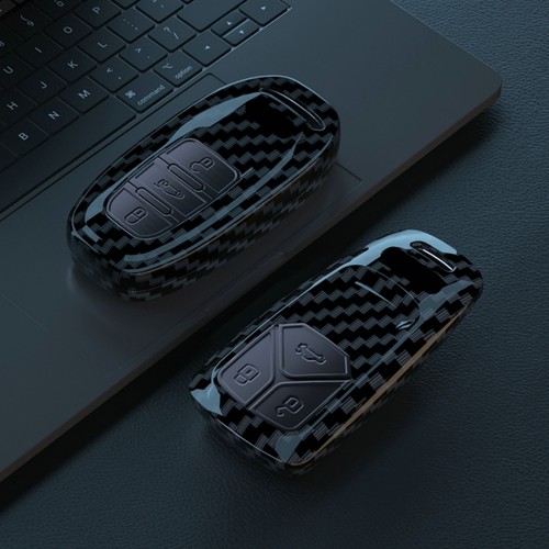 ABS CARBON Key Fob Case Cover For AUDI A5 A6 A7 A8 Q3 Q5 Q7 RS TT QUATTRO S-LINE - Picture 9 of 9
