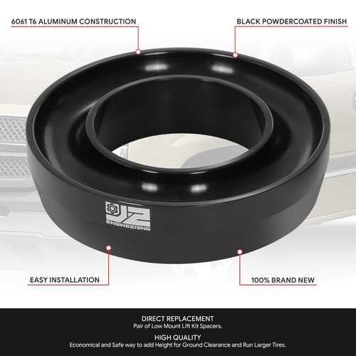 J2 Pair 2" Front Leveling Lift Kit Spacers for 1999-2007 Sierra Silverado 1500 - Foto 2 di 5