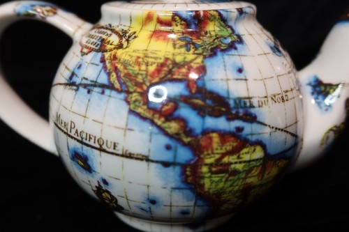 PAUL CARDEW TERRESTIAL GLOBE CARDEW CLASSIC TEAPOT SUGAR BOWL 4 MUGS MINT - Picture 5 of 15