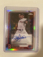 2025 Topps Chrome Roger Clemens Refractor Auto 12/50 - Red Sox