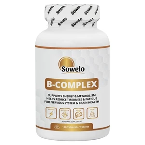 Vitamine B-Complexe – Comprimés – 12 B Vitamines – Énergie, soutien Nerves – Sowelo