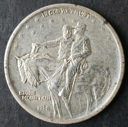 1925 50c Stone Mountain Silver Half Dollar