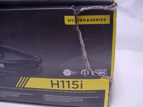 NOWOŚĆ - CORSAIR H115i 280MM CHŁODNICA CIECZY PROCESORA - WENTYLATORY KOMPUTEROWE - Zdjęcie 2 z 3