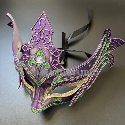Mens Masquerade Mask Warrior Helmet Military Cosplay Dress Up Halloween Party - Picture 11 of 32