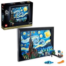LEGO Idea Van Gogh Starry Night Birthday Present 21333 Art Panel Interior Styl