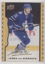 2014-15 Upper Deck Masterpieces Black Framed /15 James van Riemsdyk #30 Auto