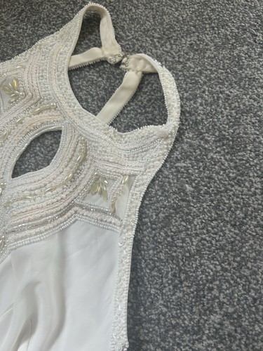 Monsoon Bridal Off White Seed Pearl & Swarovski Austrian Crystal Dress - Picture 7 of 15
