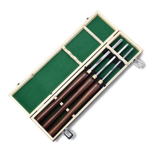 Woodturning Bowl Gouge Set, 3 Pieces 22.5” Wood Lathe Bowl Turning Tools, 1/4... - Picture 3 of 6