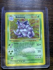 Pokémon TCG Nidoking Base Set 11/102 Holo 1999-2000 Wizards Base Set Holo Rare