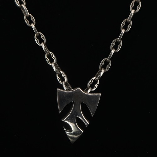 VTG Sterling Silver - NAVAJO Southwestern Arrowhead Pendant 22" Necklace - 61g