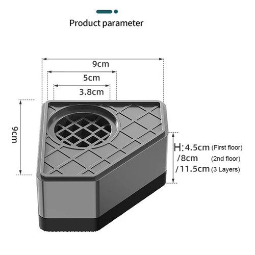 Height Increase Pad Refrigerator Foot Pad Home Use Household Appliance - Photo 10/34
