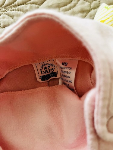 Pagliaccetto unico bambina taglia NB -0/3 Mos rosa piedi gialli vintage - Foto 8 di 10