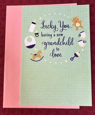 Happy Mother's Day Greeting Card Envelope Grandma from new grandchild