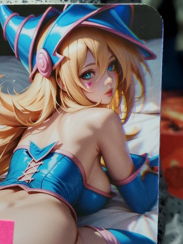 1/1 Only 1 Made Dark Magician Girl Yugioh Butt Spicy Lonestar Customs Waifu Card - Bild 4 von 9