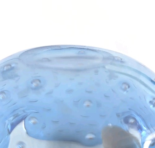 MCM Studio Kunst Glas Kobalt Türkis 3" hoch kontrollierte Blasenschale - Bild 14 von 16