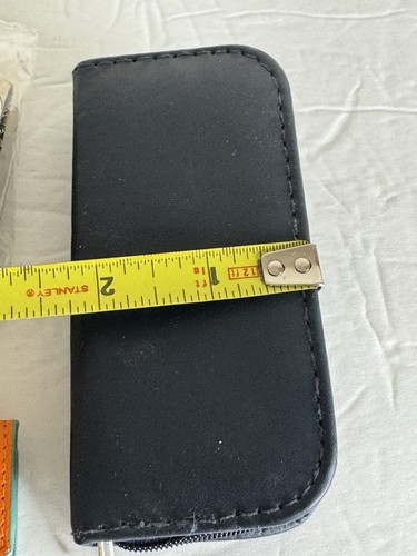 Leder Kreditkartenetui RFID Schutz Reise Zubehör Set 3 Maniküre Geldbörse - Bild 15 von 16