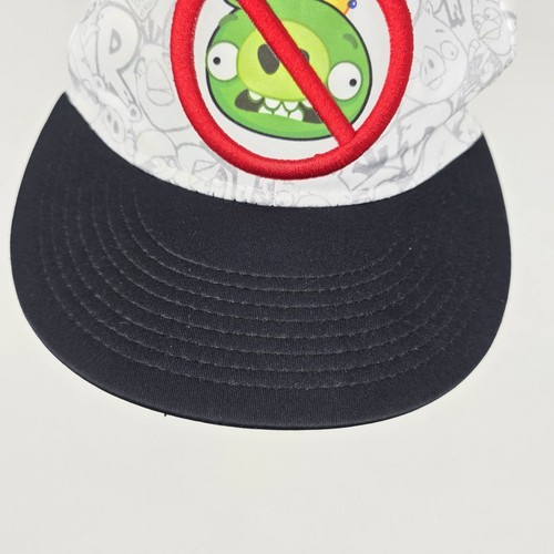Animations Angry Birds No King Pig Adjustable Kids Baseball Cap White FLAWED - Picture 8 of 18