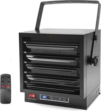 10000W Electric Garage Heater, 240v Hardwired Fan-Forced Shop Heater with Remote