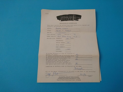 ROBERT KIPNESS SIGNED LITHOGRAPHIE "LEAVES AND SHADOWS" 74/150 - inkl. COA - Bild 11 von 24